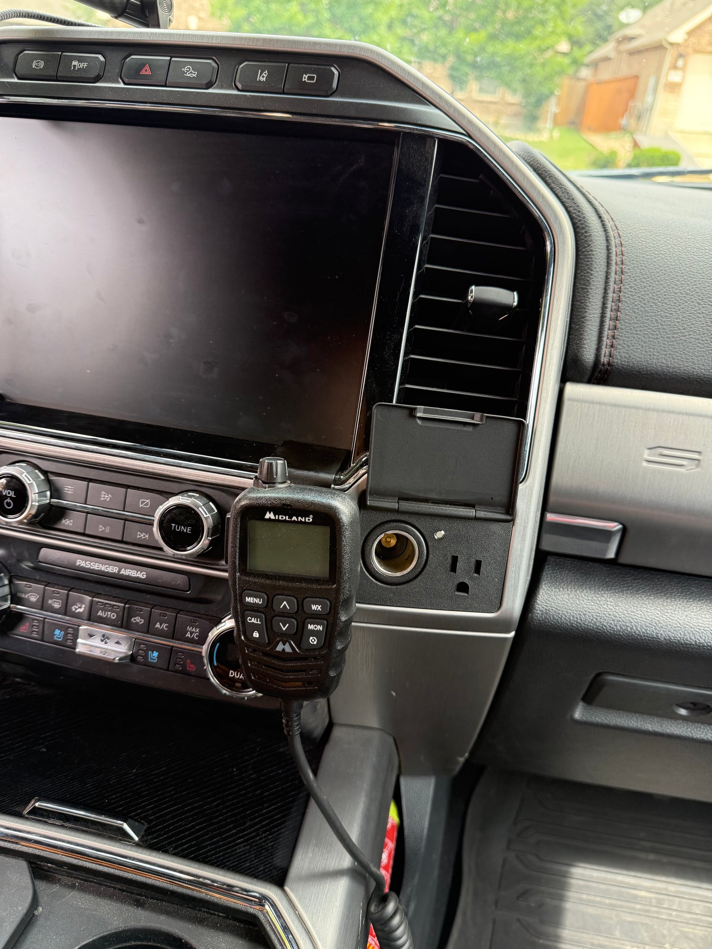 2022 Super Duty Handheld Mic Dash Mount for GMRS/Ham Radio - PASSENGER side