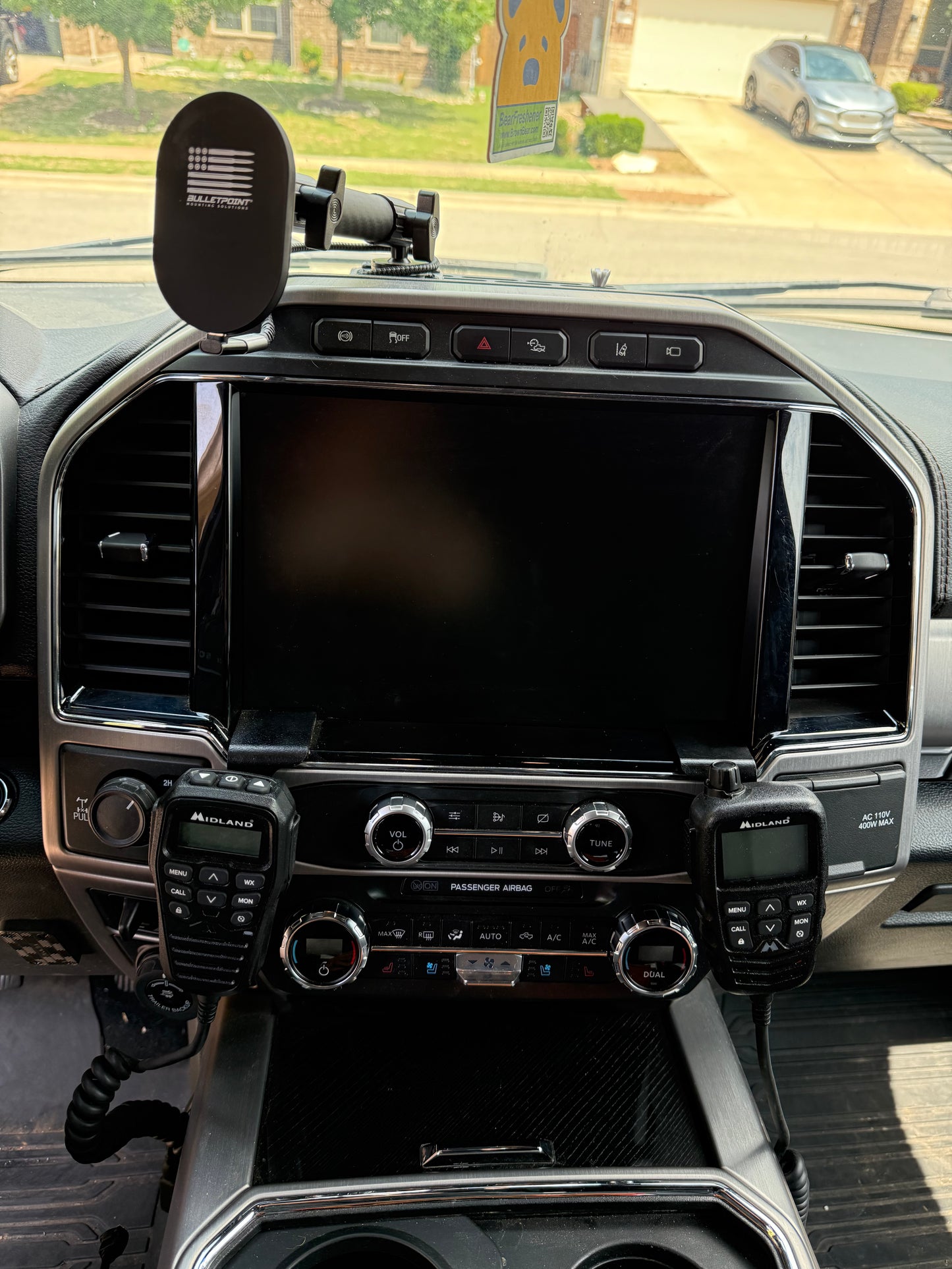 2022 Super Duty Handheld Mic Dash Mount for GMRS/Ham Radio - PASSENGER side