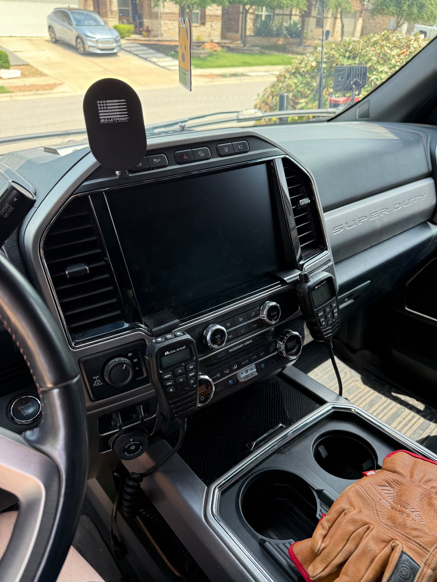 2022 Super Duty Handheld Mic Dash Mount for GMRS/Ham Radio - PASSENGER side