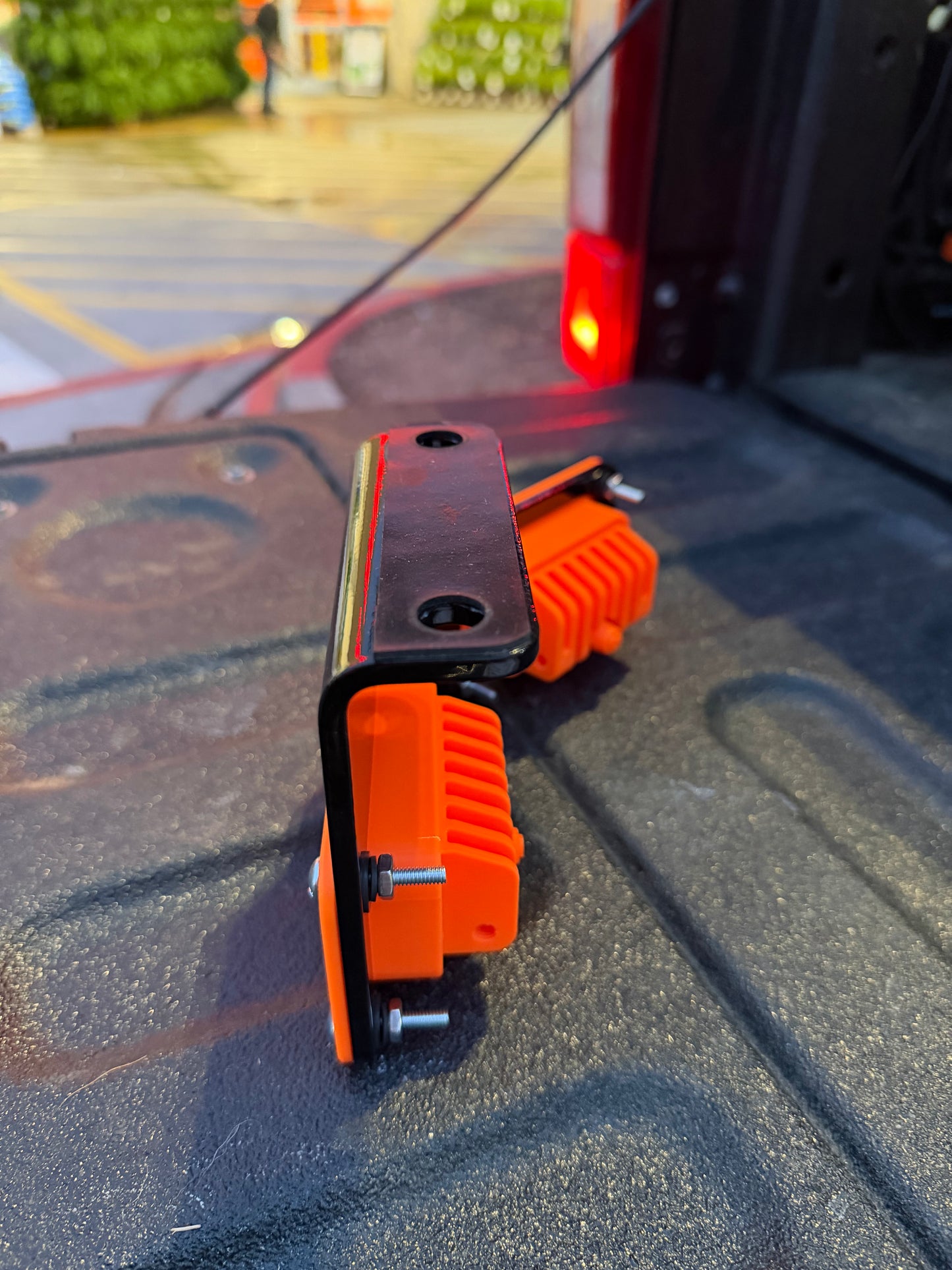 Dual Pod Rear Bumper Light Bracket for Baja Designs S2 LED for 2023+ Ford Super Duty and Carli Trophy Hitch