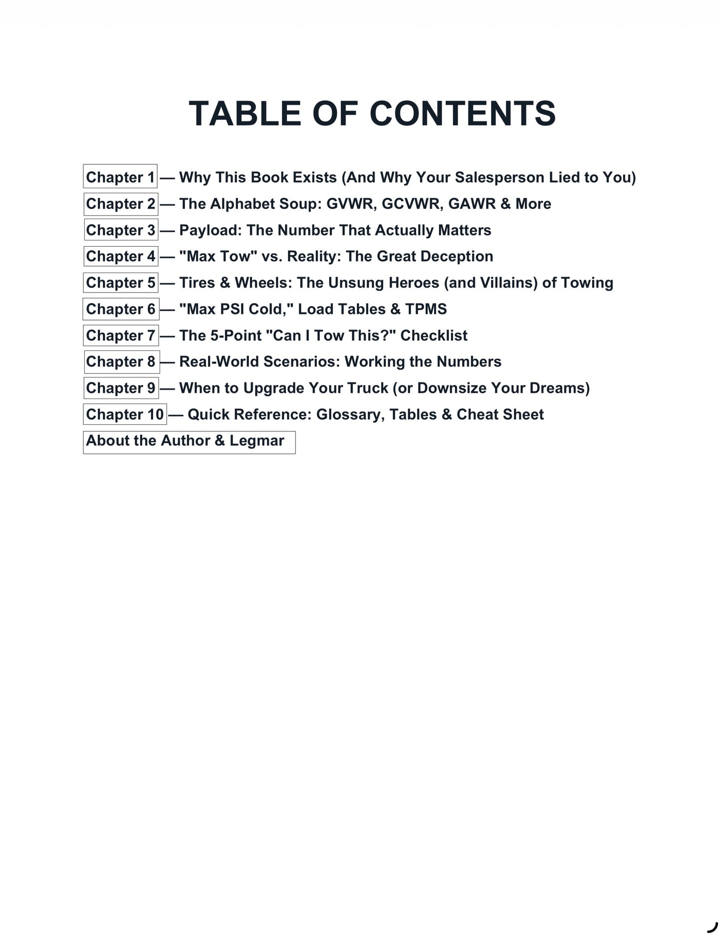 RV Towing Essentials: Understanding Trailer Safety, Truck Limits & Common Misconceptions (Digital eBook)