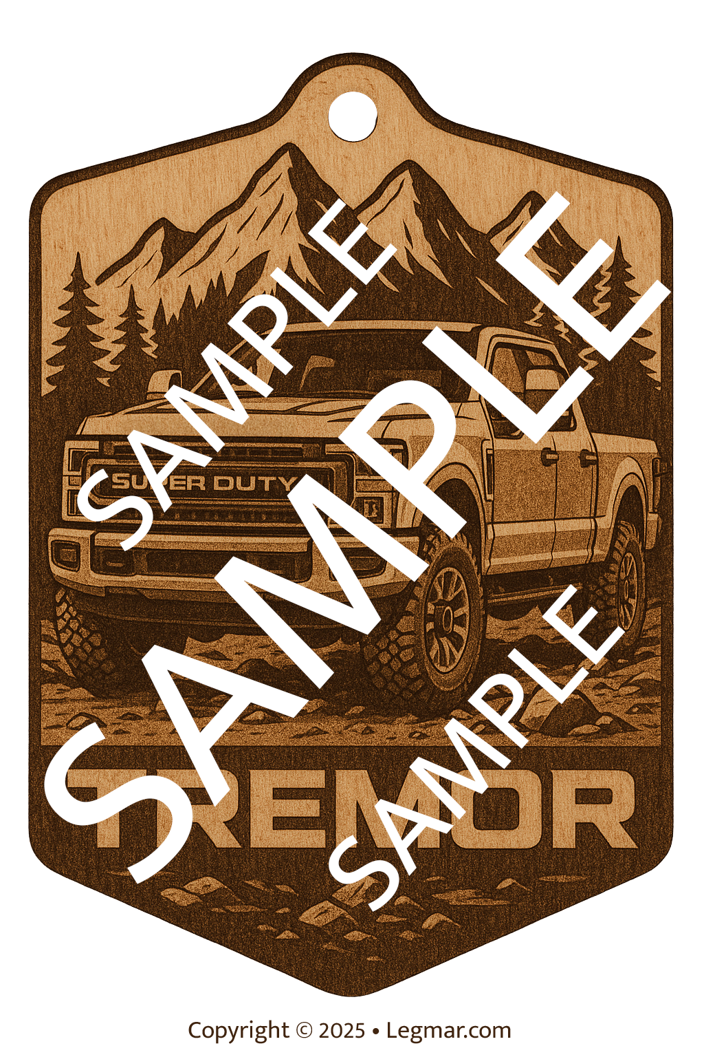 Ford Tremor Hang Tag Artwork Digital Download